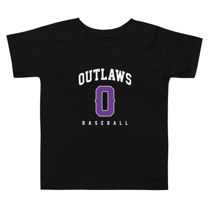 Performance | Toddler T-Shirt | Carolina Outlaws Baseball | Atheltics Logo