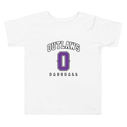 Performance | Toddler T-Shirt | Carolina Outlaws Baseball | Atheltics Logo