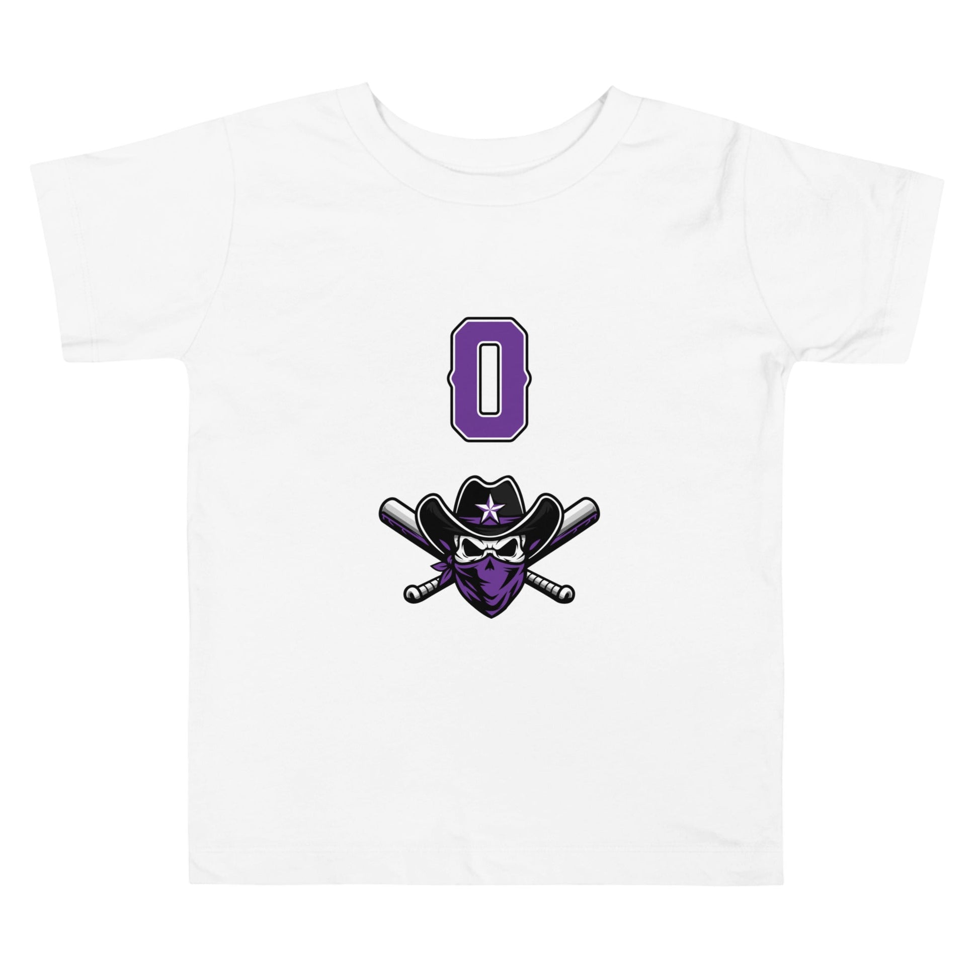 Performance | Toddler T-Shirt | Carolina Outlaws Baseball | Purple Renegades Logo