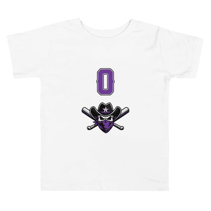 Performance | Toddler T-Shirt | Carolina Outlaws Baseball | Purple Renegades Logo