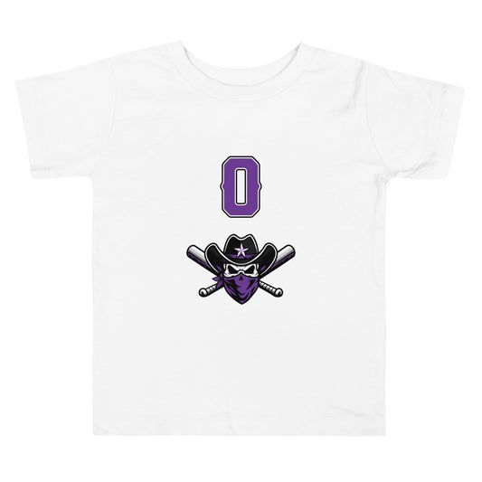 Performance | Toddler T-Shirt | Carolina Outlaws Baseball | Purple Renegades Logo