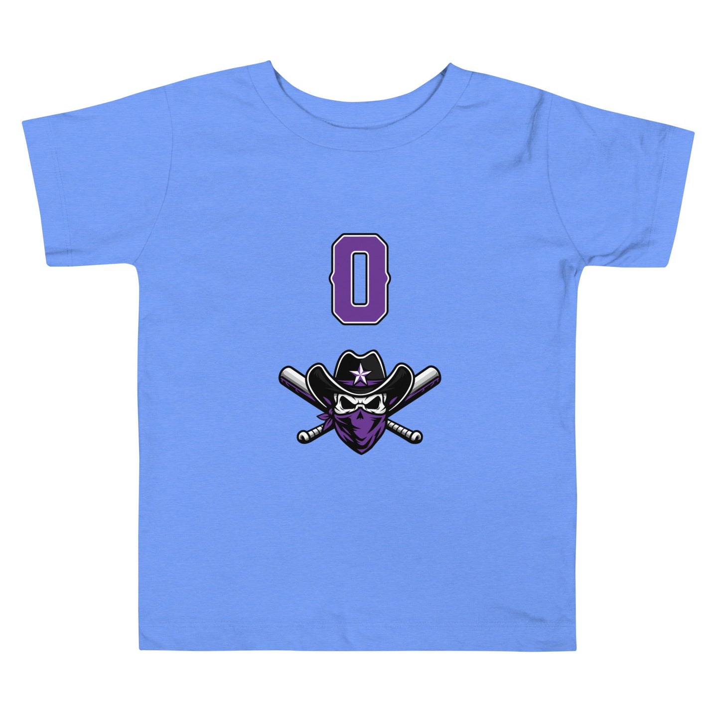 Performance | Toddler T-Shirt | Carolina Outlaws Baseball | Purple Renegades Logo