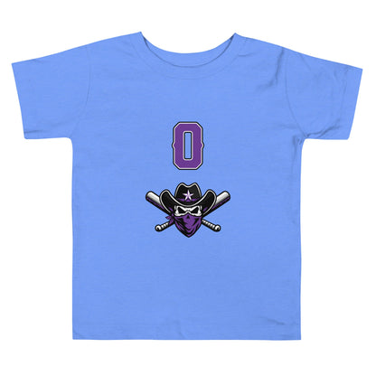 Performance | Toddler T-Shirt | Carolina Outlaws Baseball | Purple Renegades Logo