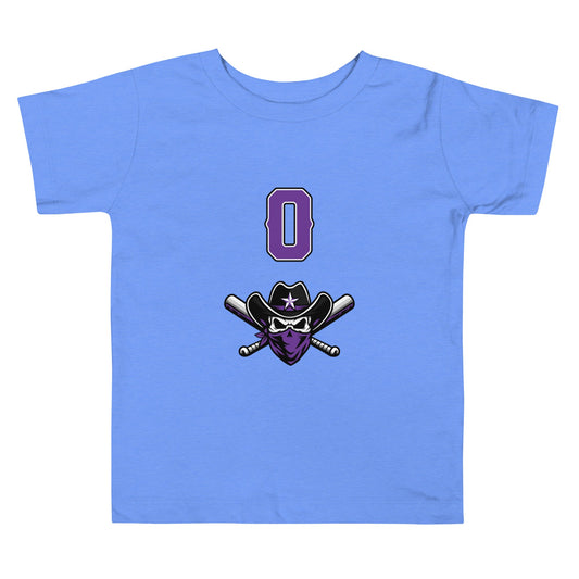 Performance | Toddler T-Shirt | Carolina Outlaws Baseball | Purple Renegades Logo