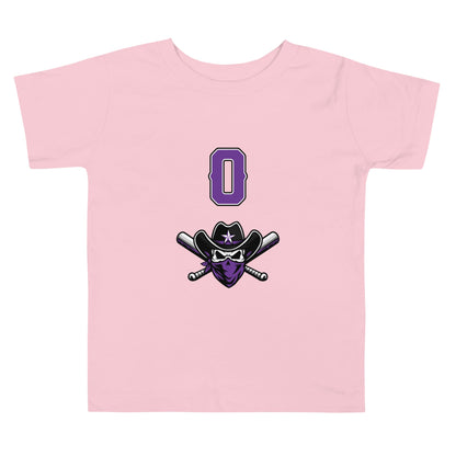 Performance | Toddler T-Shirt | Carolina Outlaws Baseball | Purple Renegades Logo