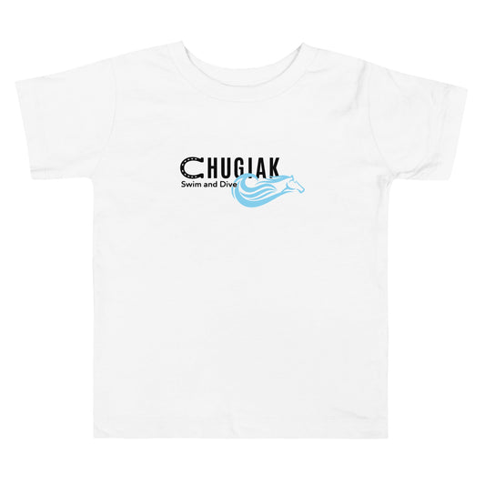 Performance | Toddler T-Shirt | Chugiak Mustang Swim & Dive | Crest Logo