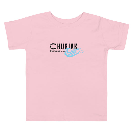 Performance | Toddler T-Shirt | Chugiak Mustang Swim & Dive | Crest Logo