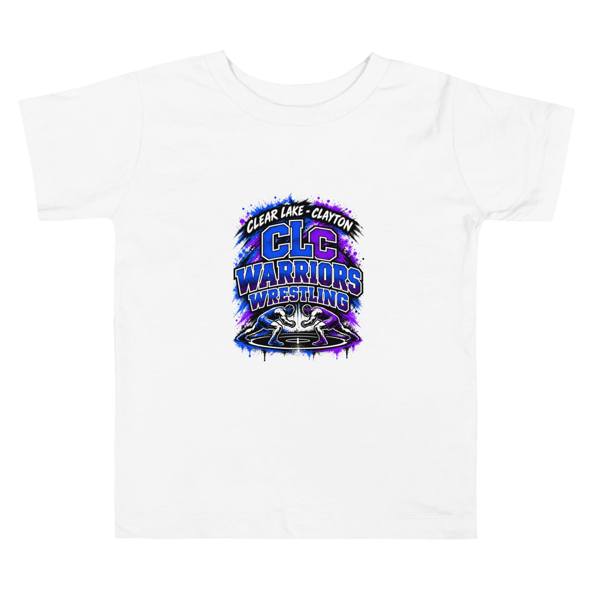 Performance | Toddler T-Shirt | Clear Lake - Clayton Wrestling | Apex Logo