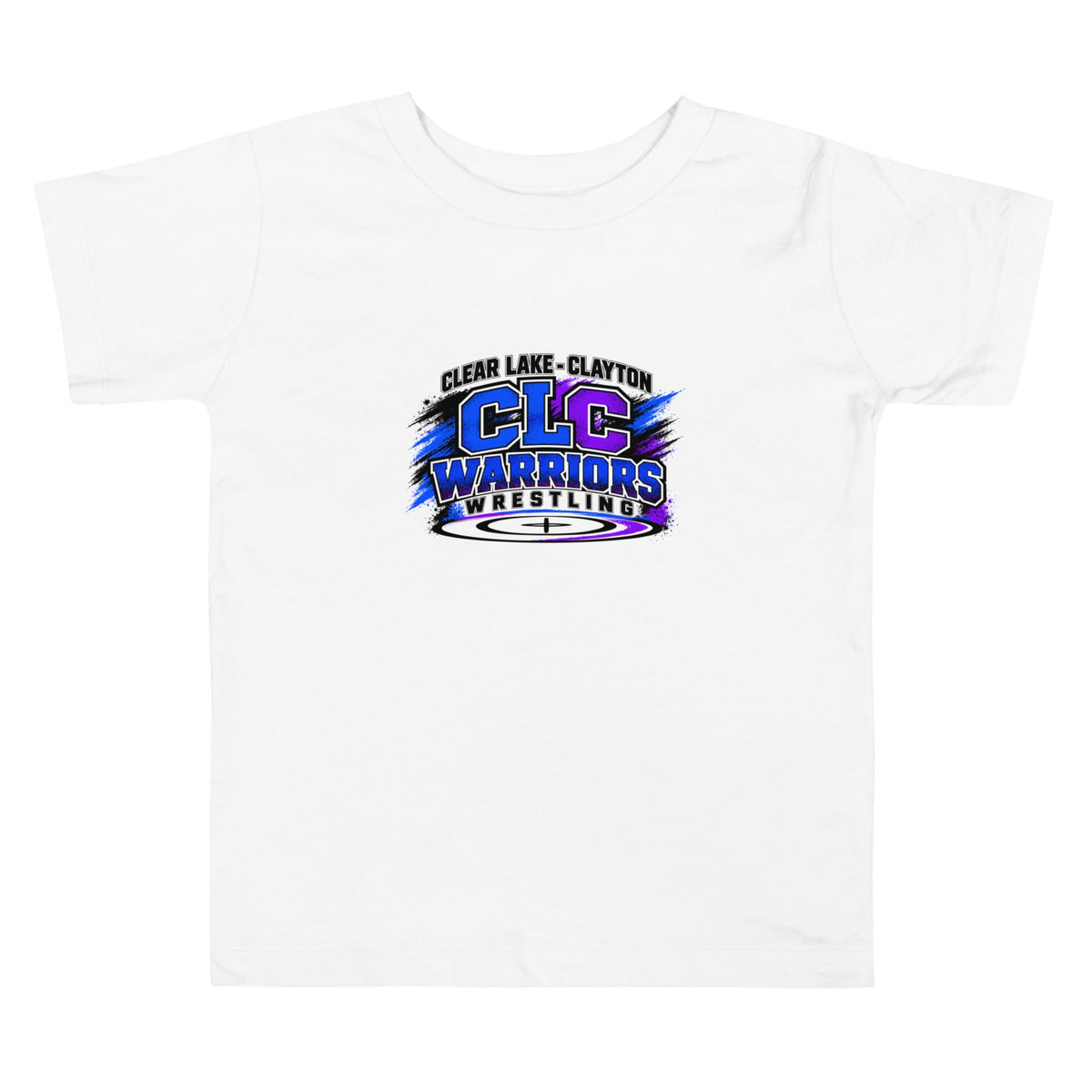 Performance | Toddler T-Shirt | Clear Lake - Clayton Wrestling | Vanguard Logo