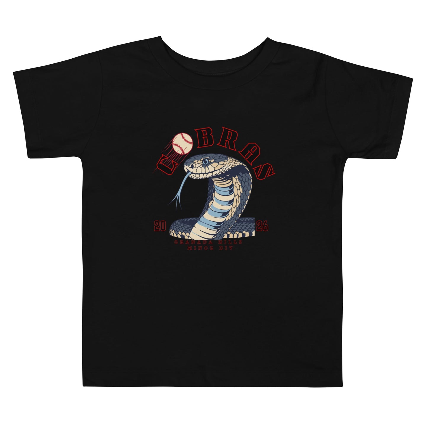 Performance | Toddler T-Shirt | Cobras '26 | Minor Div Logo