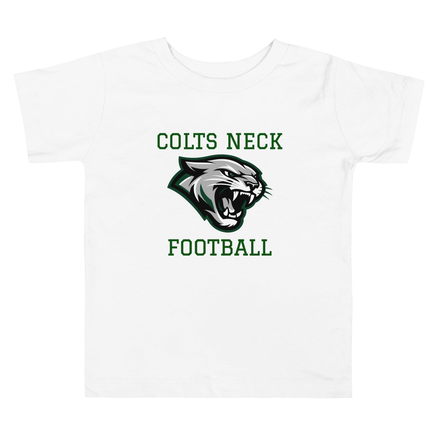 Performance | Toddler T-Shirt | Colts Neck Cougars | Youth Tackle Football (AYF) | Green Predator Logo