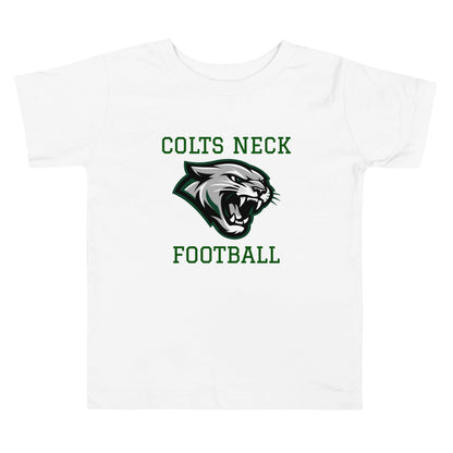 Performance | Toddler T-Shirt | Colts Neck Cougars | Youth Tackle Football (AYF) | Green Predator Logo