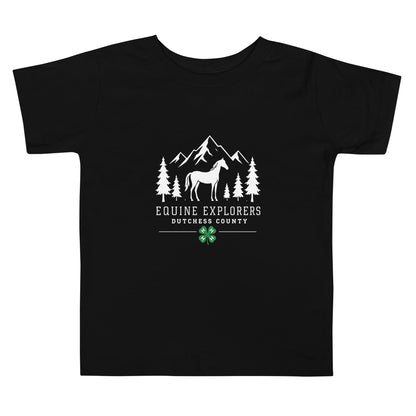Performance | Toddler T-Shirt | Equine Explorers | Dutchess Crest Trailblazers Logo