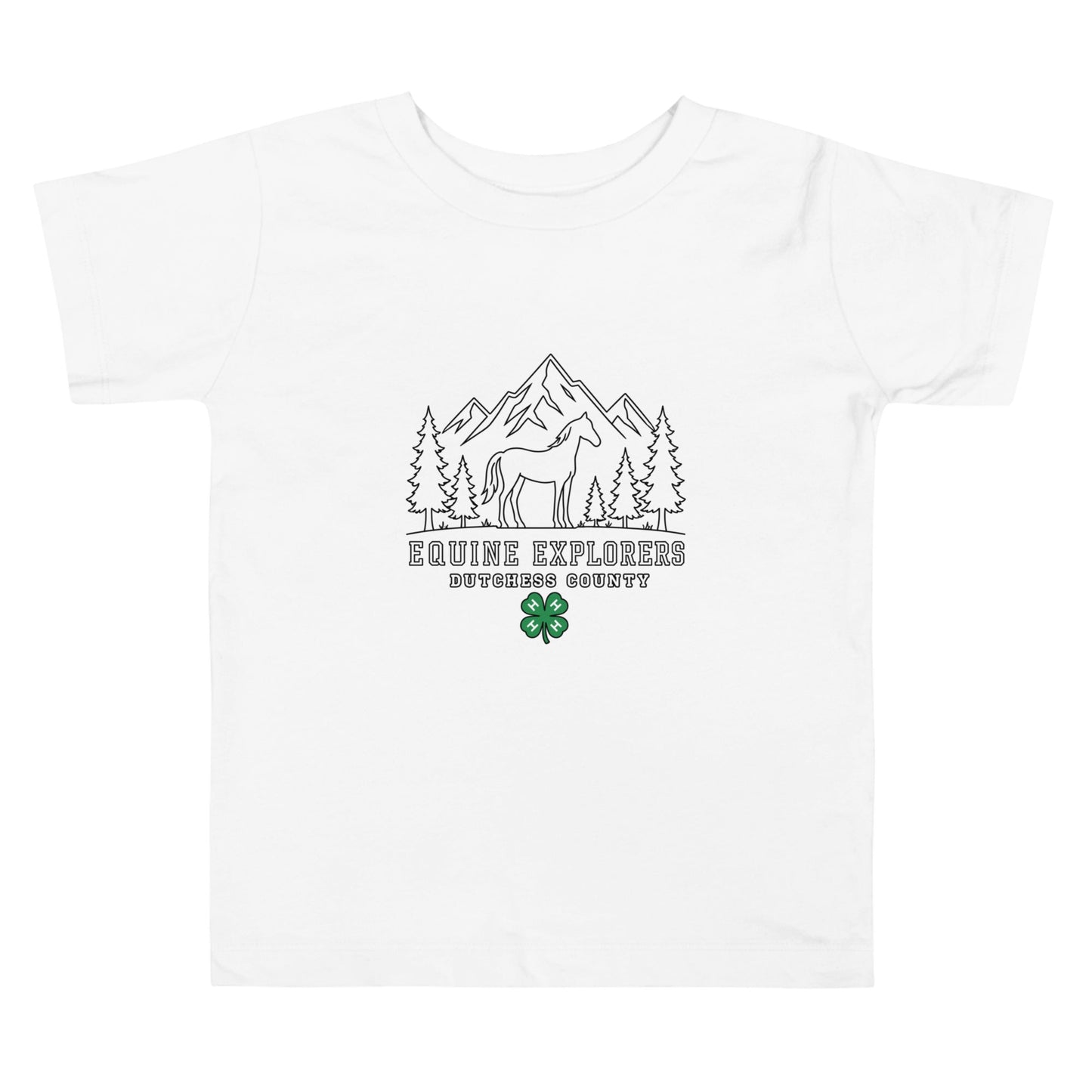 Performance | Toddler T-Shirt | Equine Explorers | Dutchess Crest Trailblazers Logo