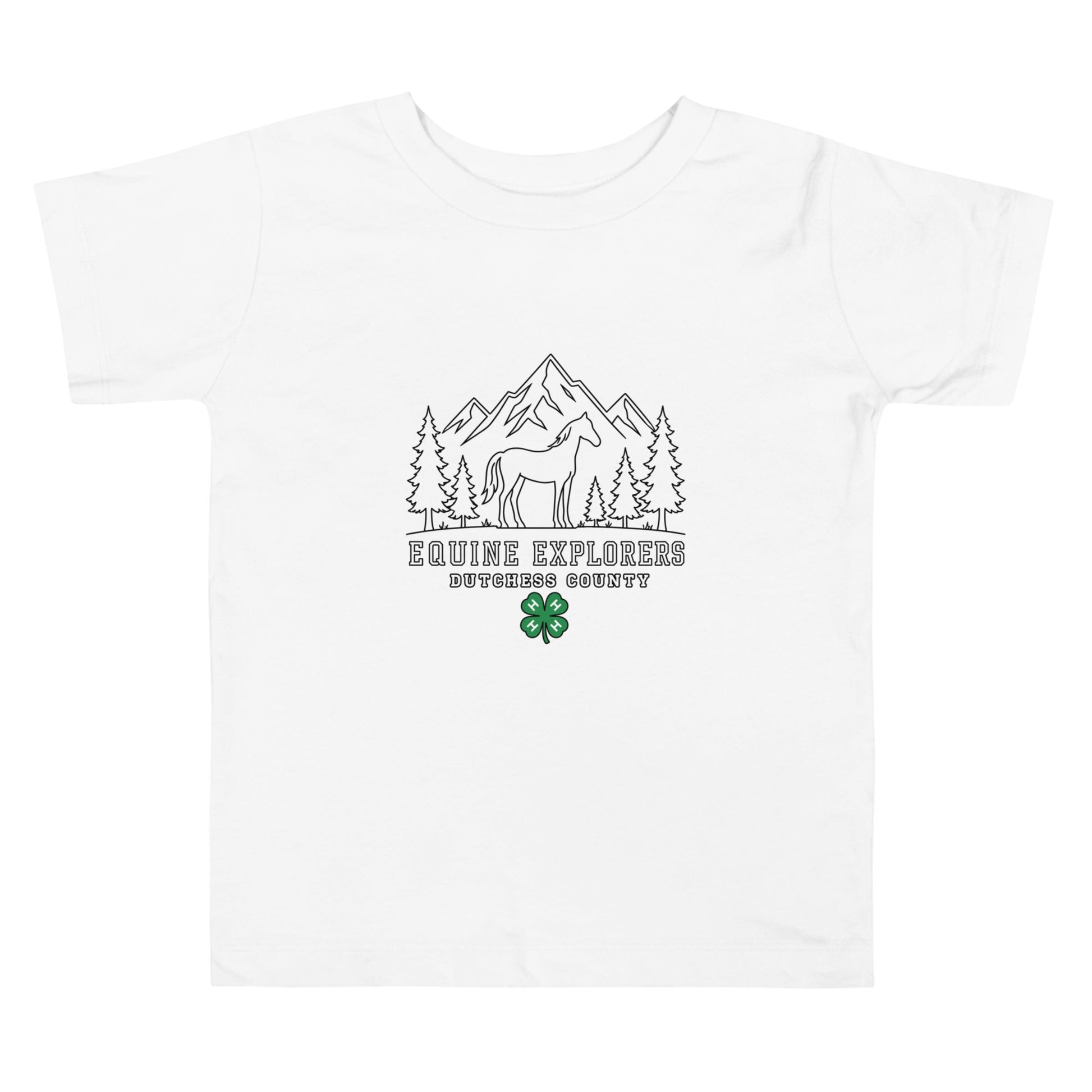 Performance | Toddler T-Shirt | Equine Explorers | Dutchess Crest Trailblazers Logo