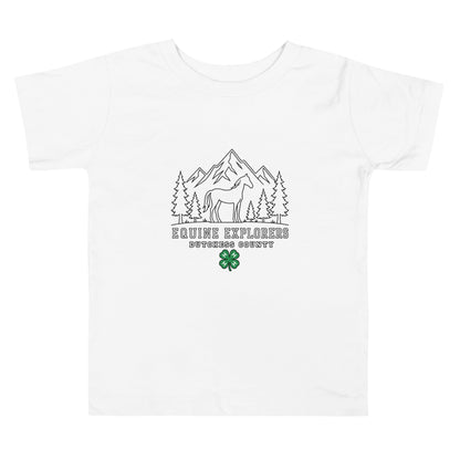 Performance | Toddler T-Shirt | Equine Explorers | Dutchess Crest Trailblazers Logo