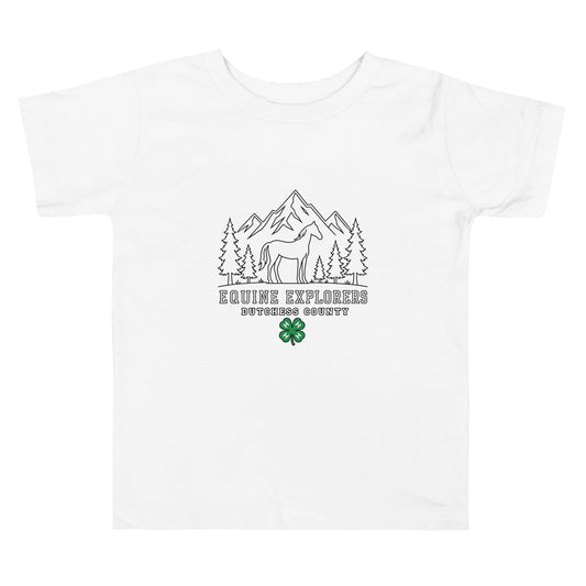 Performance | Toddler T-Shirt | Equine Explorers | Dutchess Crest Trailblazers Logo