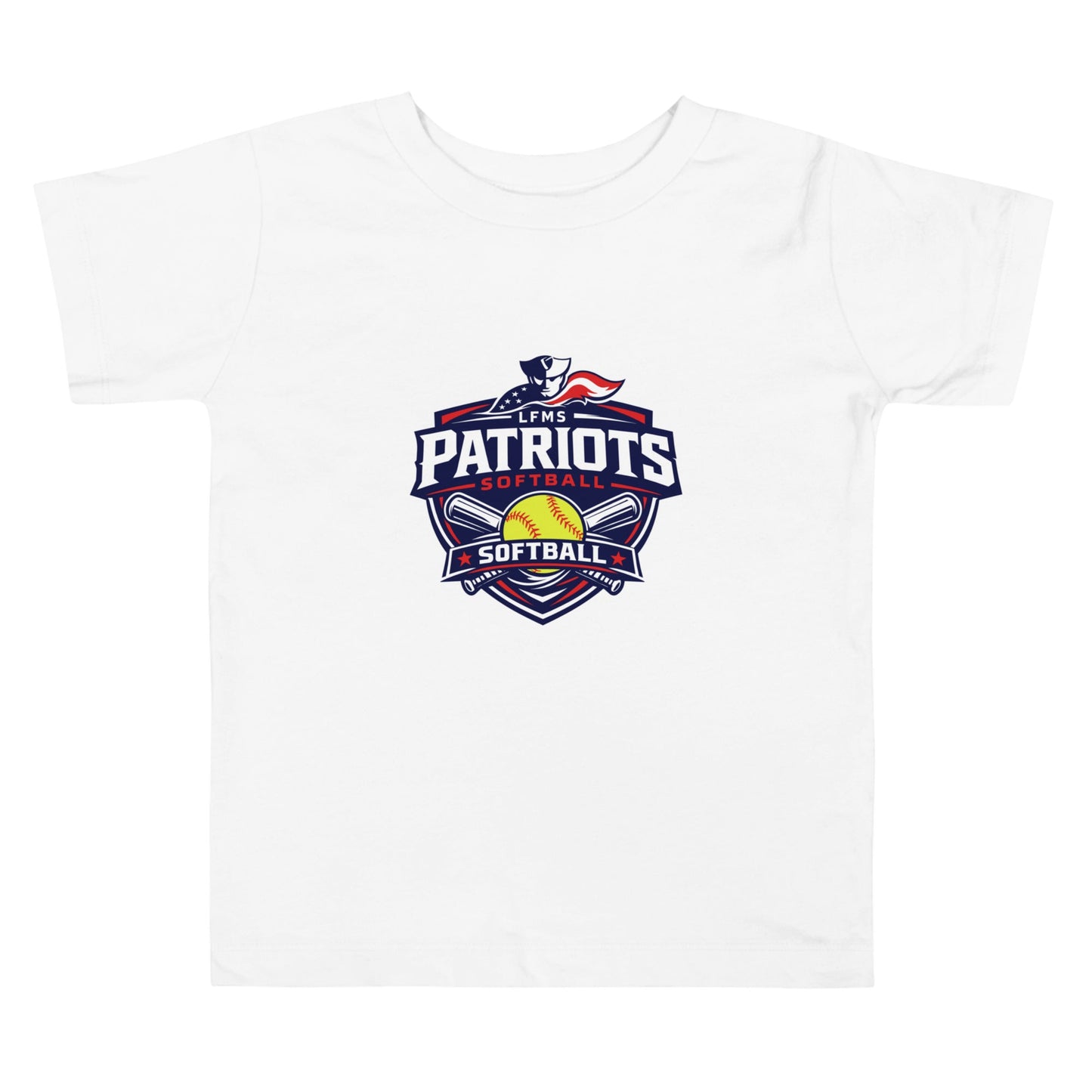 Performance | Toddler T-Shirt | LFMS Athletics | Patriots Softball Logo