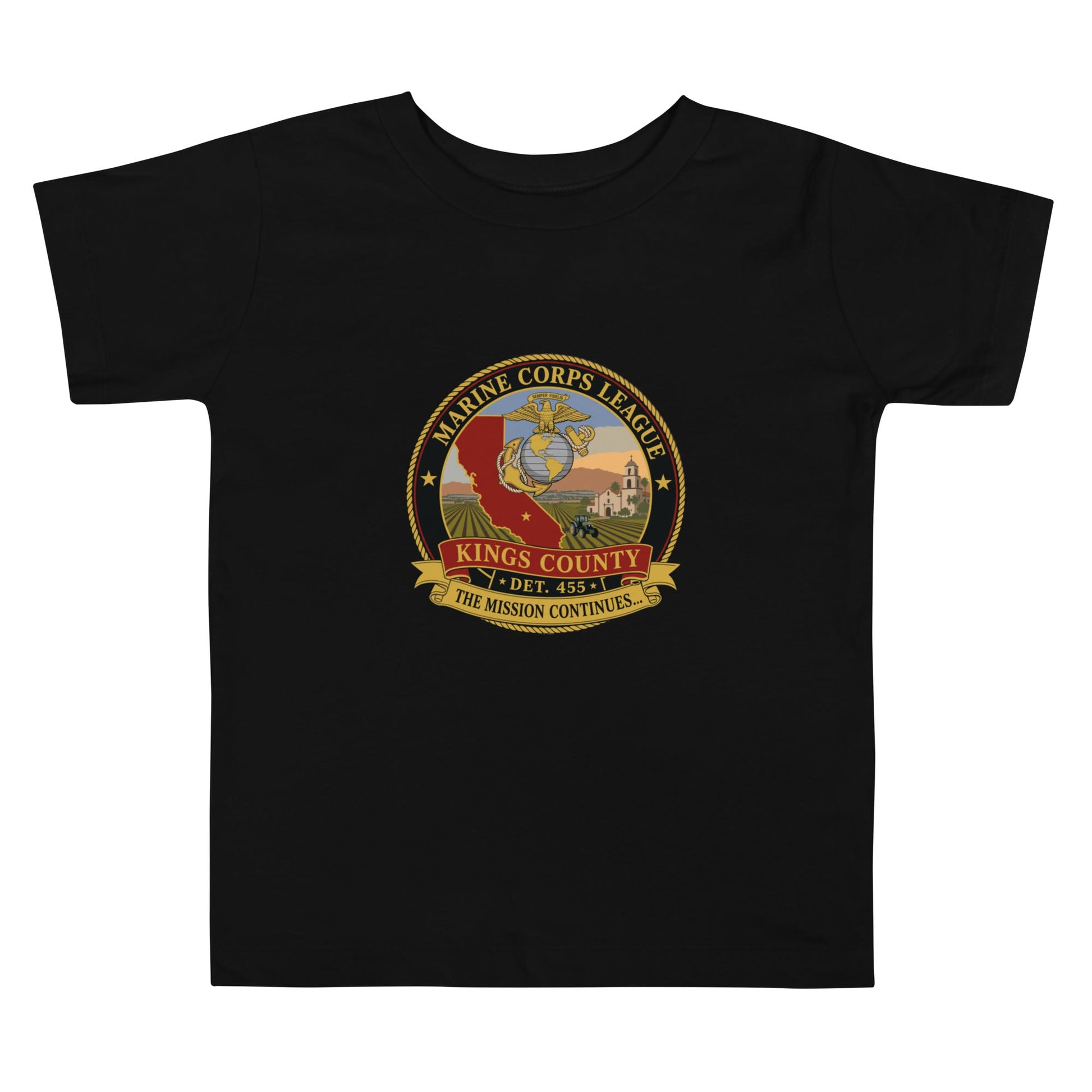 Performance | Toddler T-Shirt | Marine Corps League kings County Det 455 | Shield Logo