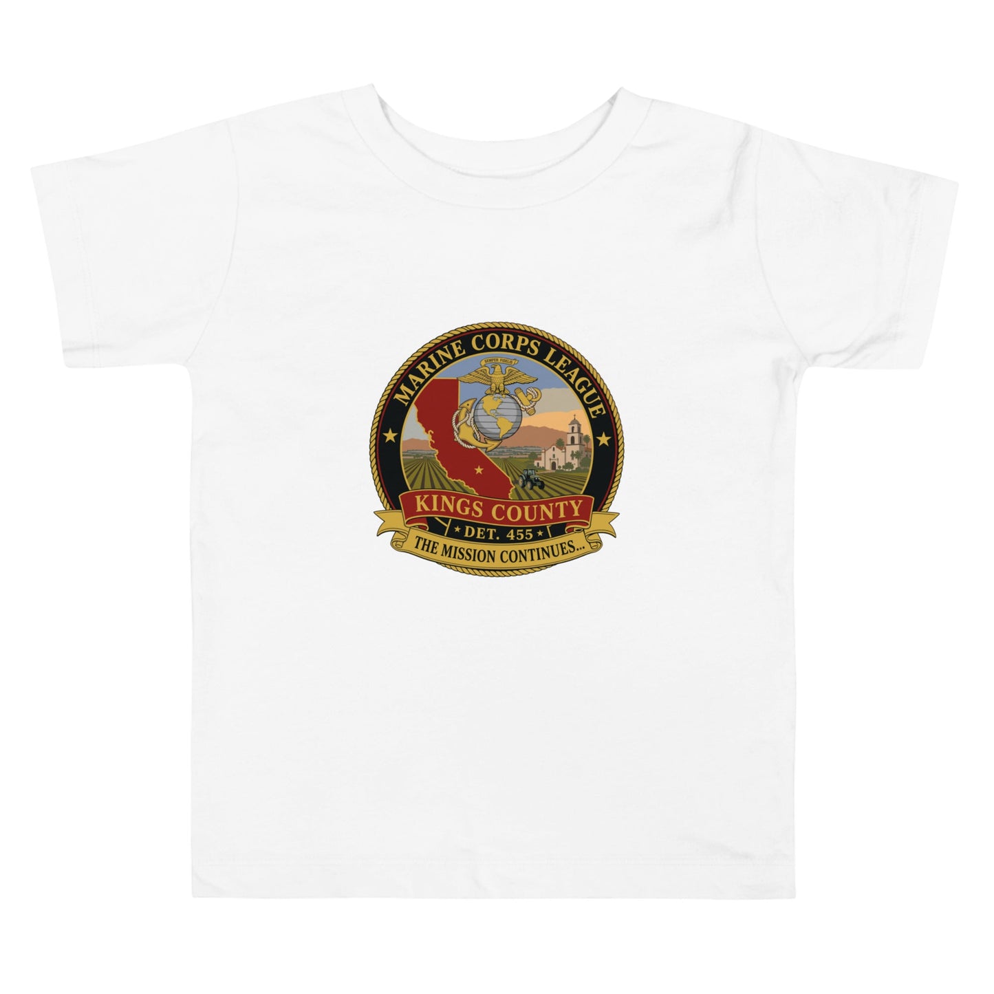 Performance | Toddler T-Shirt | Marine Corps League kings County Det 455 | Shield Logo