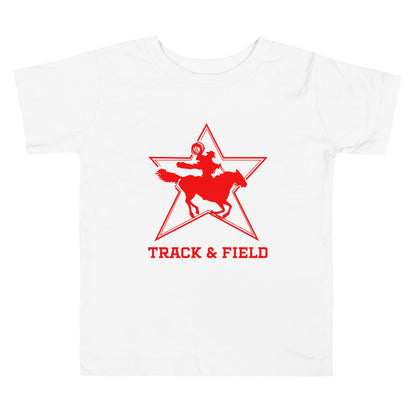 Performance | Toddler T-Shirt | North Lake Track and Field | Cowboy T&F Logo