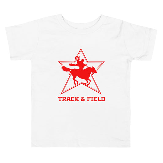Performance | Toddler T-Shirt | North Lake Track and Field | Cowboy T&F Logo
