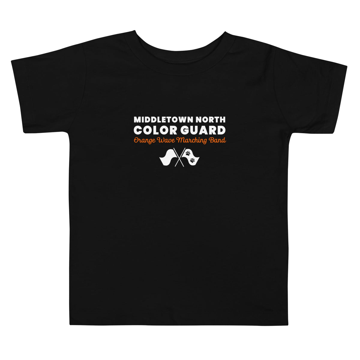 Performance | Toddler T-Shirt | Orange Wave Marching Band | Modern Script Logo