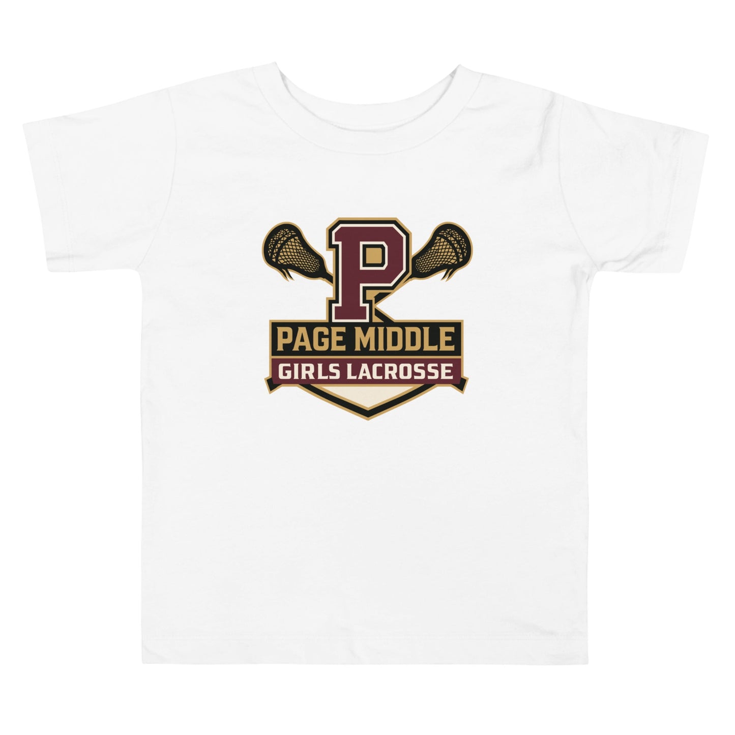Performance | Toddler T-Shirt | Page Middle Girls Lacrosse | Block P Logo
