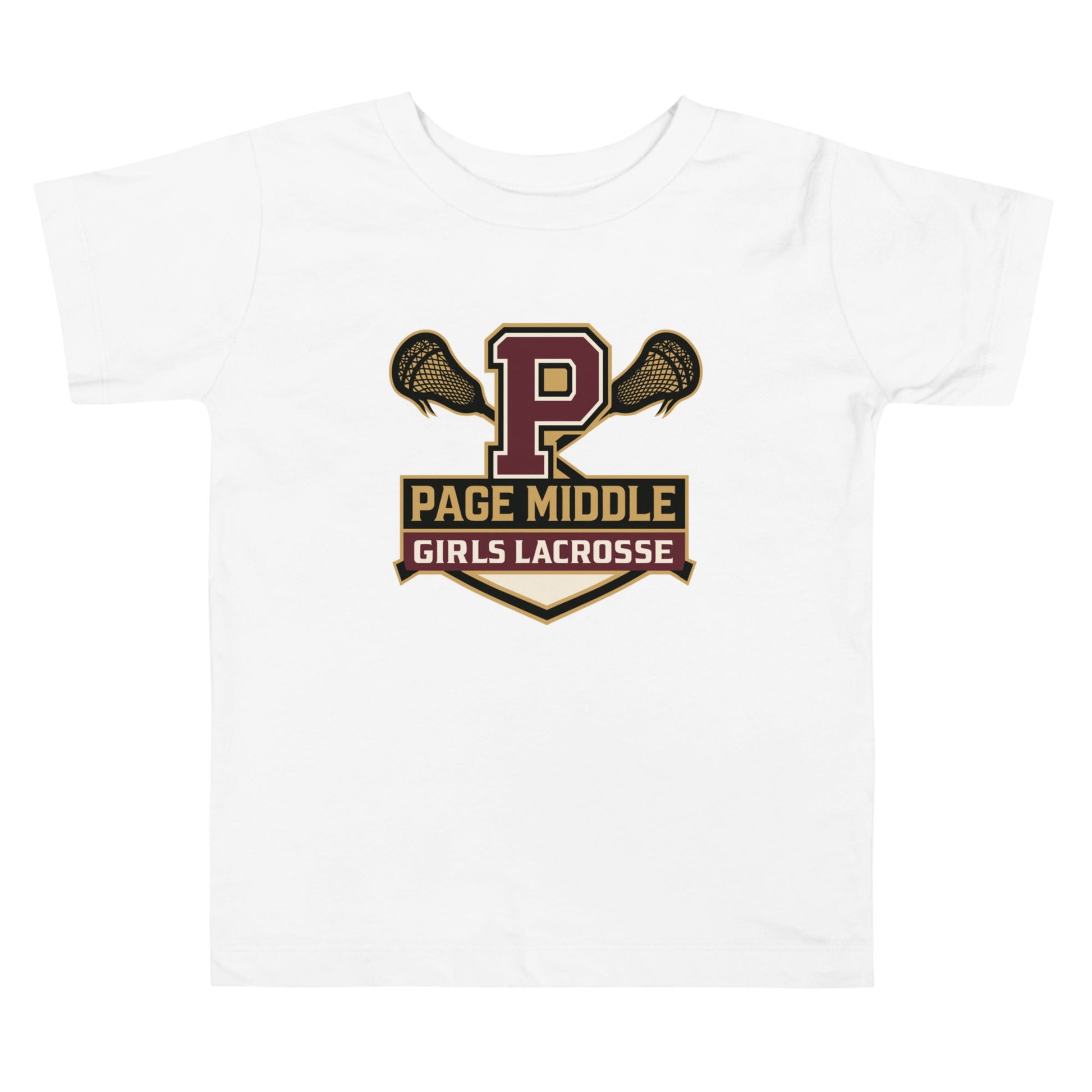 Performance | Toddler T-Shirt | Page Middle Girls Lacrosse | Block P Logo