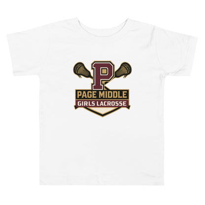 Performance | Toddler T-Shirt | Page Middle Girls Lacrosse | Block P Logo