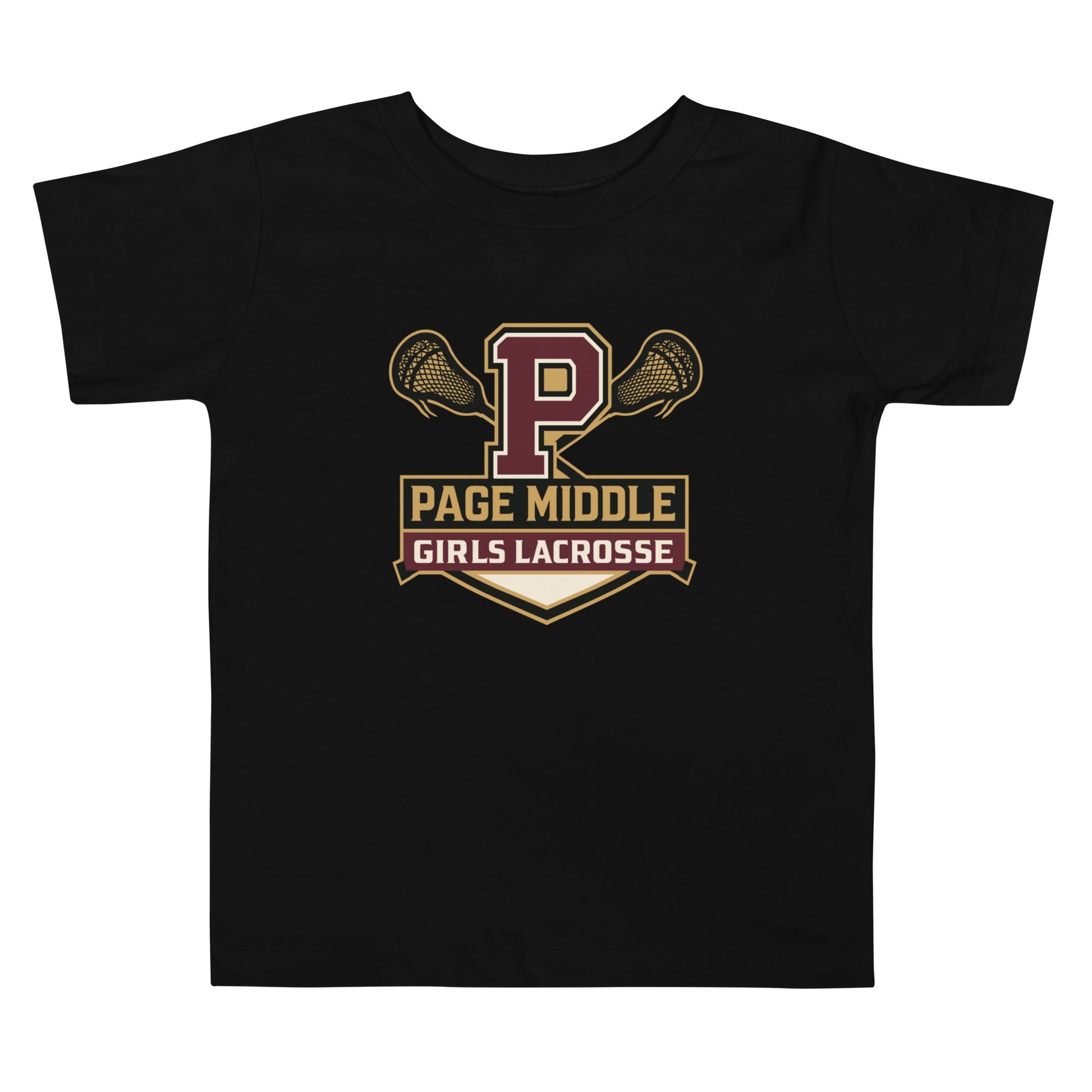 Performance | Toddler T-Shirt | Page Middle Girls Lacrosse | Block P Logo