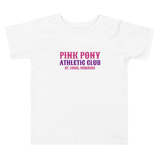 Performance | Toddler T-Shirt | Pink Pony Athletic Club | Athletic Wordmark Logo