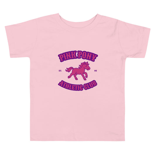 Performance | Toddler T-Shirt | Pink Pony Athletic Club | Crest Logo