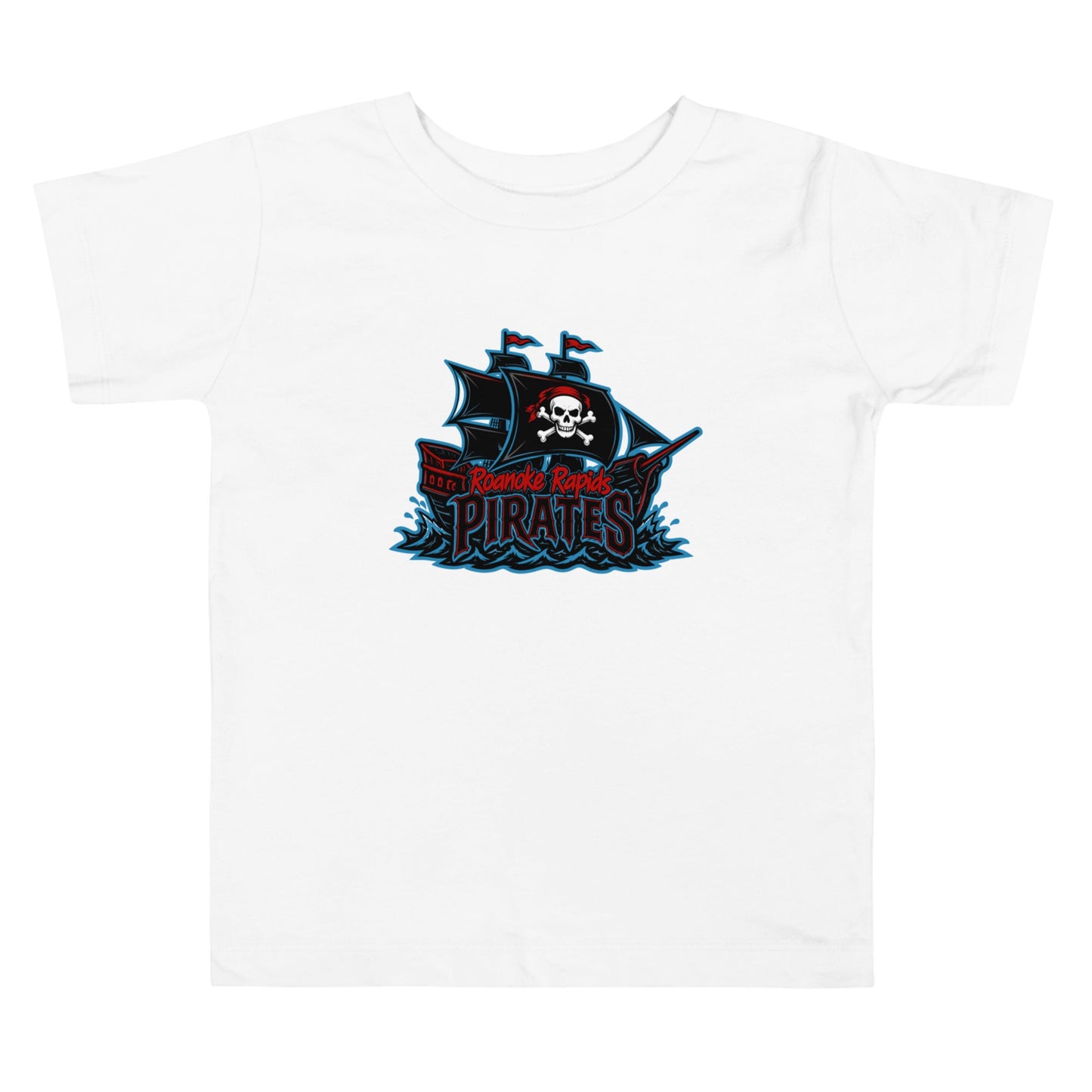 Performance | Toddler T-Shirt | Roanoke Rapids Pirates | Black Sail Battlers Logo