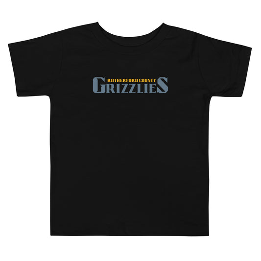 Performance | Toddler T-Shirt | Rutherford County Grizzlies Football | Alt Script Logo