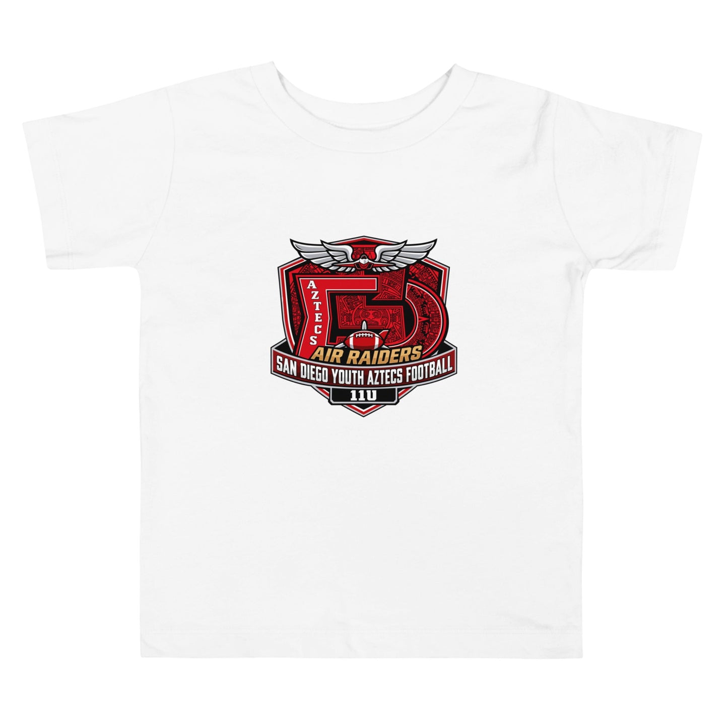 Performance | Toddler T-Shirt | San Diego Youth Aztecs Football 11u Air Raiders | Shield Logo