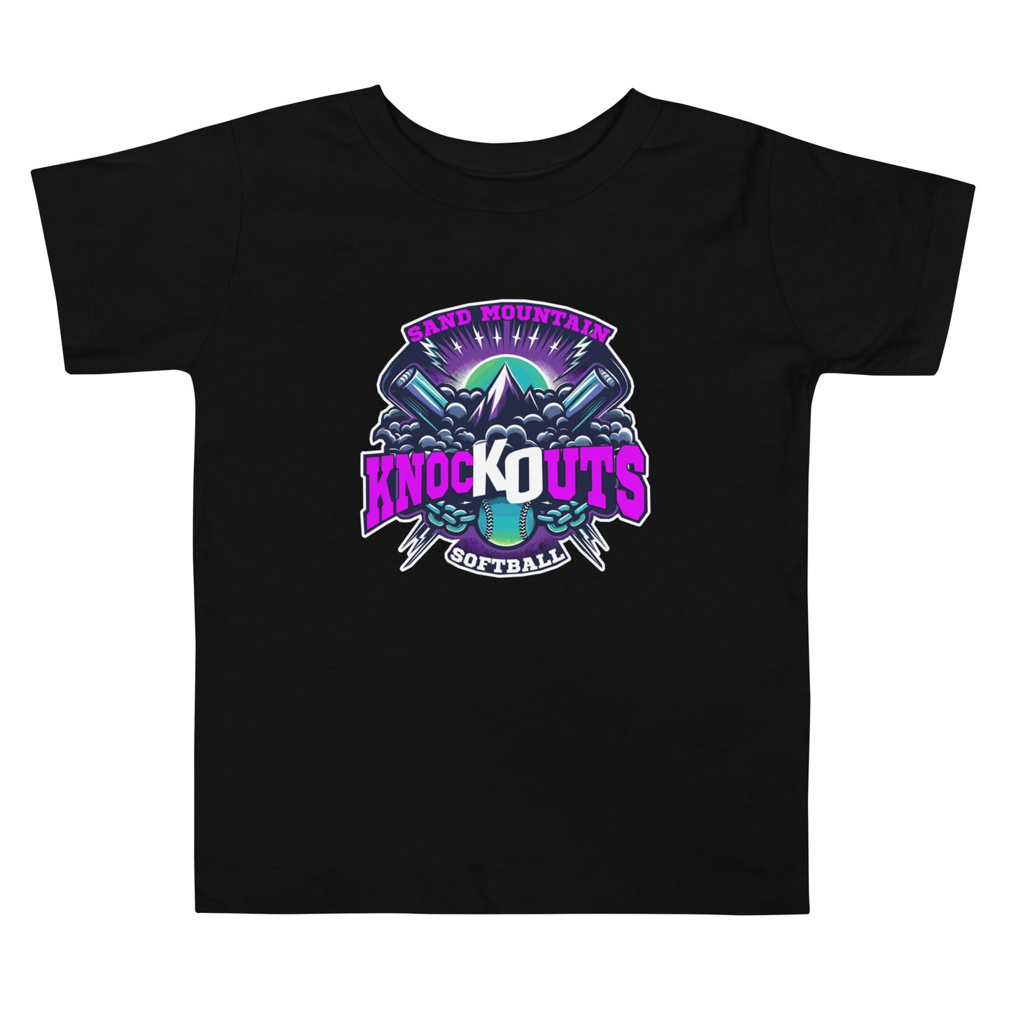 Performance | Toddler T-Shirt | Sand Mountain Knockouts | Ball & Bat Logo