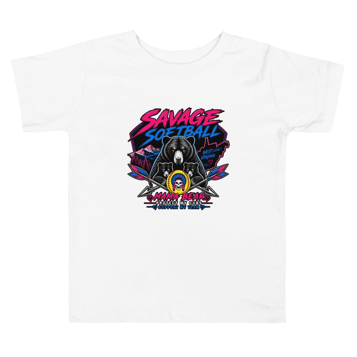 Performance | Toddler T-Shirt | Savage Softball | Mascot Logo