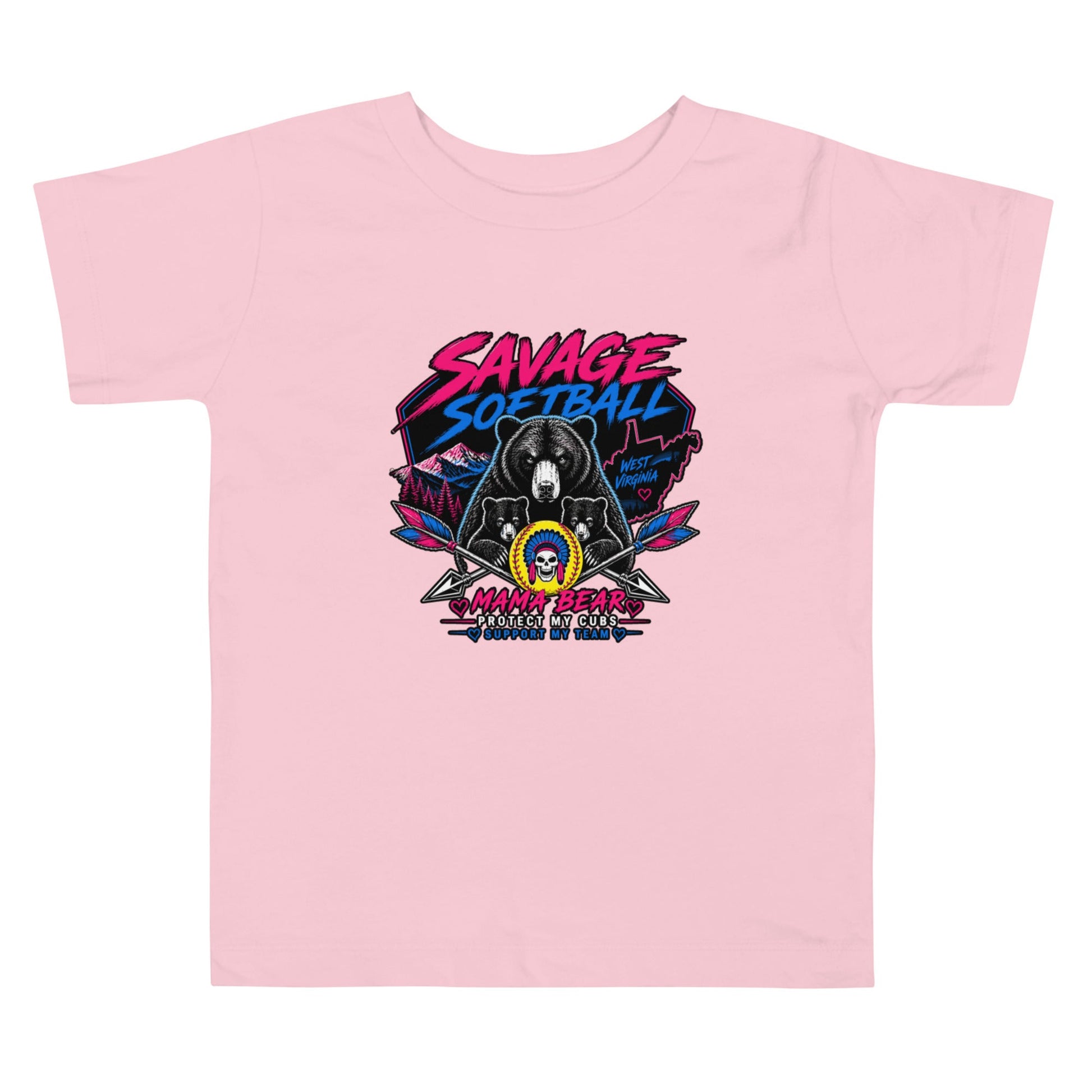 Performance | Toddler T-Shirt | Savage Softball | Mascot Logo