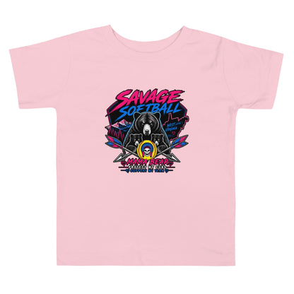 Performance | Toddler T-Shirt | Savage Softball | Mascot Logo
