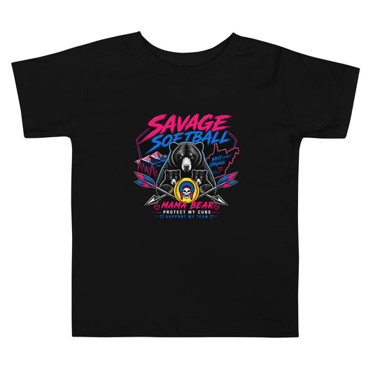Performance | Toddler T-Shirt | Savage Softball | Mascot Logo