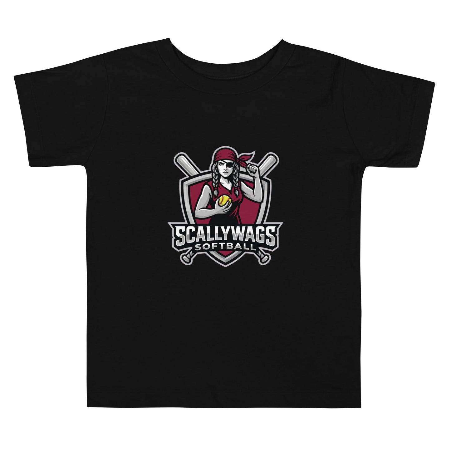 Performance | Toddler T-Shirt | Scallywags Softball | Crest Logo
