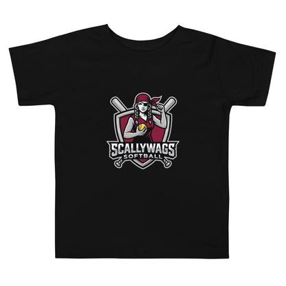 Performance | Toddler T-Shirt | Scallywags Softball | Crest Logo