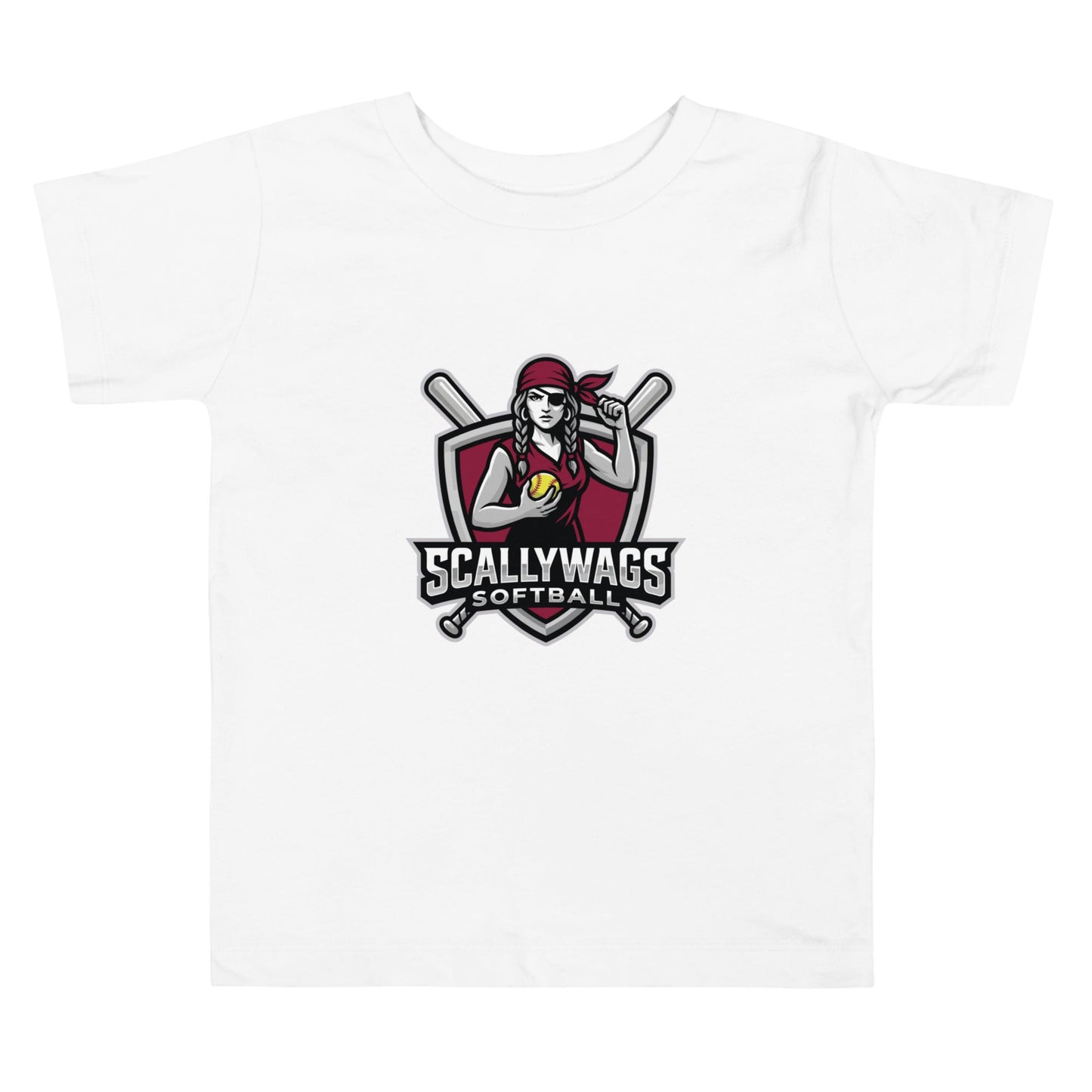 Performance | Toddler T-Shirt | Scallywags Softball | Crest Logo