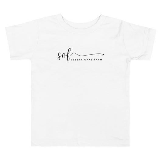 Performance | Toddler T-Shirt | Sleepy Oaks Farm | Script Logo