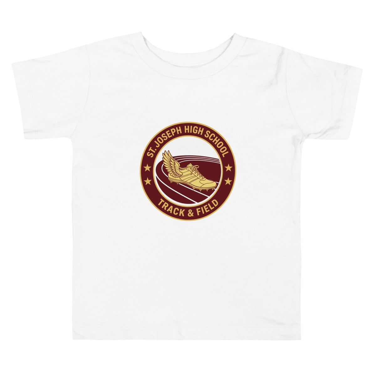 Performance | Toddler T-Shirt | St. Joseph High School - Track & Field | Badge Logo