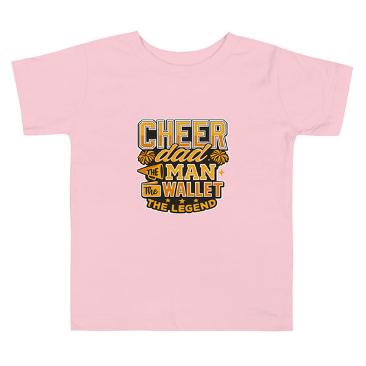 Performance | Toddler T-Shirt | Sunset Surge All-Star Cheerleading | Cheer Dad Legend Logo