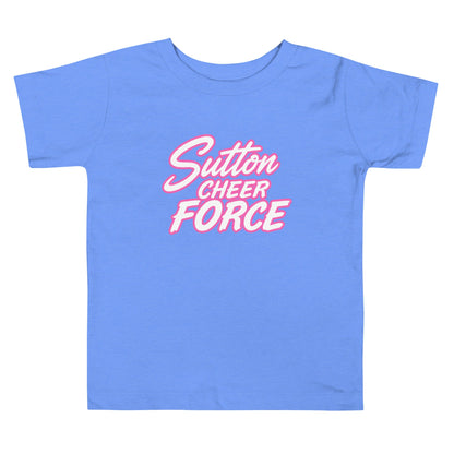 Performance | Toddler T-Shirt | Sutton Cheer Force | Script Logo