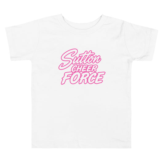 Performance | Toddler T-Shirt | Sutton Cheer Force | Script Logo