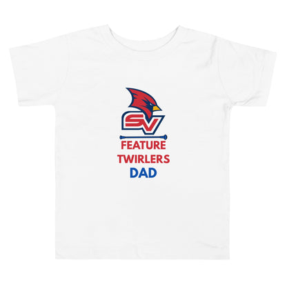 Performance | Toddler T-Shirt | SVSU Feature twirlers | Dad Logo